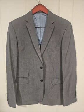 JC Penney 42R Gray 2 Button Blazer Jacket Sport Suit Coat Brand Tag Removed NEW
